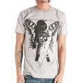 T-shirt gris hommes Hotsale gris personnalisé de coton de mode Sprint